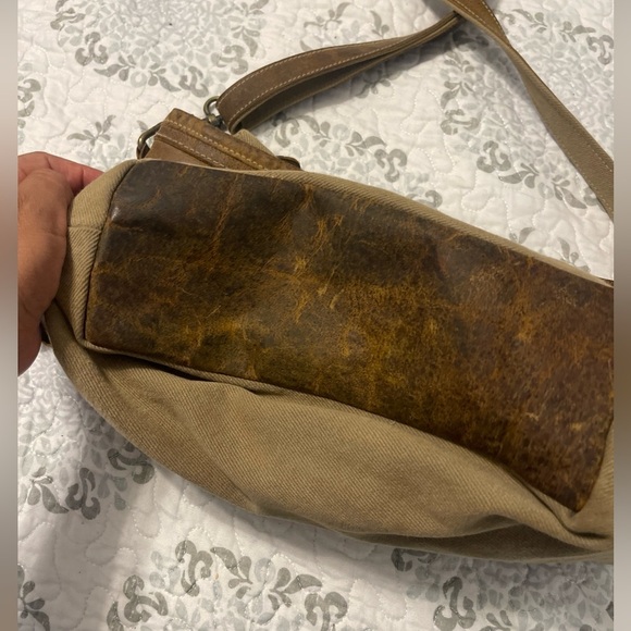 MYRA WESTERN CROSSBODY BAG LEATHER & COTTON MESSENGER
HANDBAG SHOULDER BAG - Picture 3 of 14